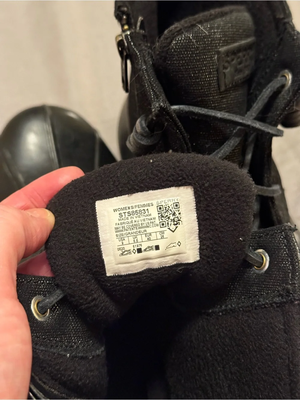 Sperry Black Duck Boots Ankle Booties - Picture 7 of 7
